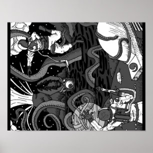 Poster Space Kraken