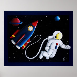 Poster Space Man