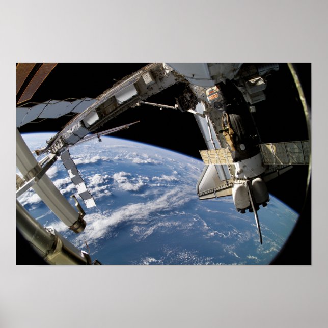 Poster Space Shuttle Atlantis et un vaisseau Soyuz (Devant)