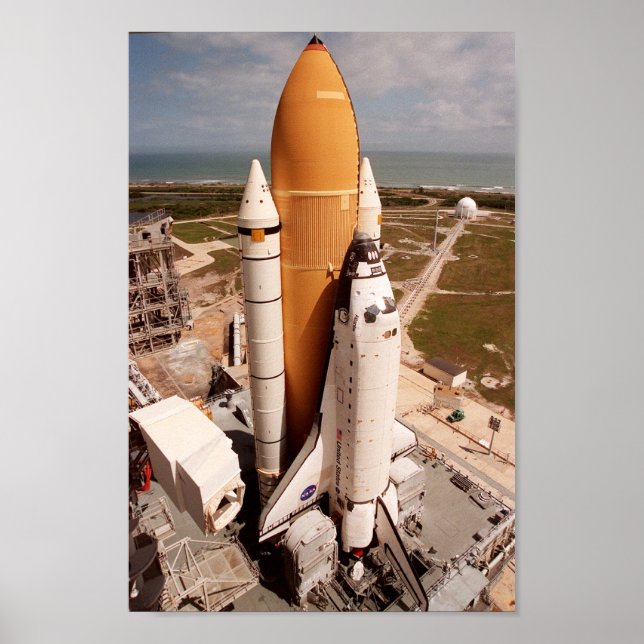Poster Space Shuttle Atlantis se prépare pour le lancemen (Devant)