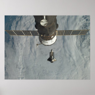 Poster Space Shuttle Discovery & ISS (STS-120)