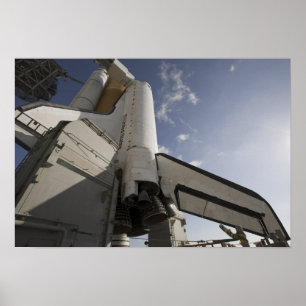 Poster Space Shuttle Endeavor sur le lancement pad 3