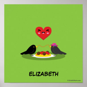 Poster Spaghetti Meatballs Date romantique Ajouter Votr