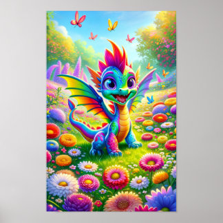 Poster Sparkle, l'enfant dragon joyeux