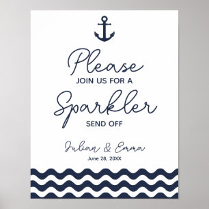 Poster Sparkler de la marine nautique