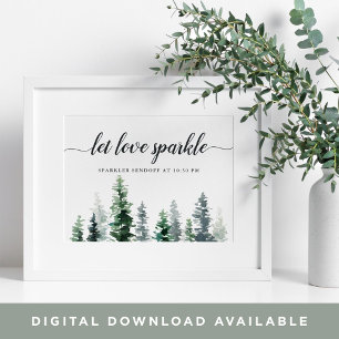 Poster Sparkler Sendoff Mariage de Timber Grove