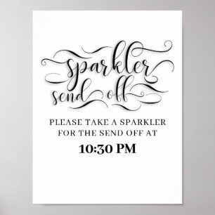 Poster Sparkler - Signal Mariage d'envoi hors délai