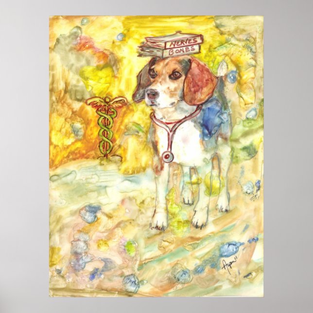 Poster Sparky va à l'affiche de l'école de médecine (Devant)