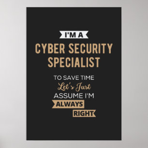 Poster Spécialiste de la cybersécurité