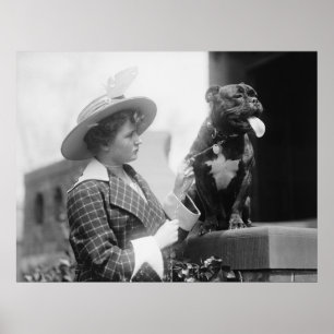 Poster Spectacle de chiens de 1915