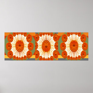 Poster Spectacle de Fleurs MARIGOLD : Art Décoratif
