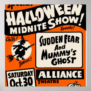 Poster Spectacle du Midnite d'Halloween