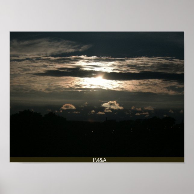 Poster Spectaculaire ciel de fond (Devant)