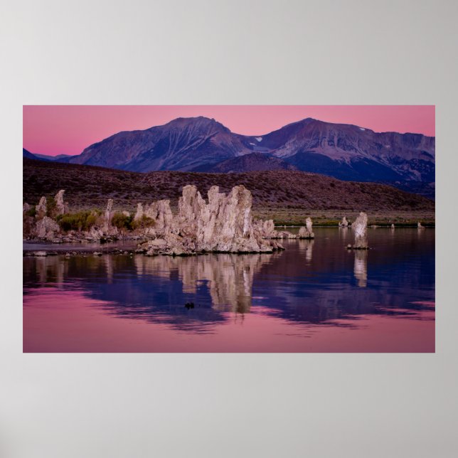 Poster Spectaculaire Lac Mono Dans L'Ombre (Devant)