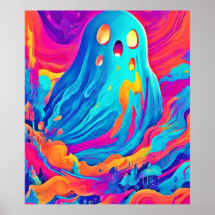 Poster Spectral Ghost Halloween Art