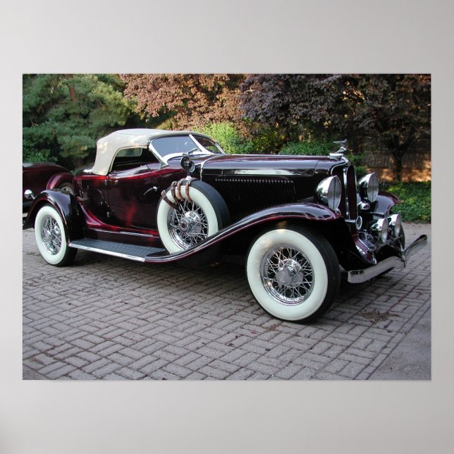 Poster Speedster d'Auburn 1932 (Devant)