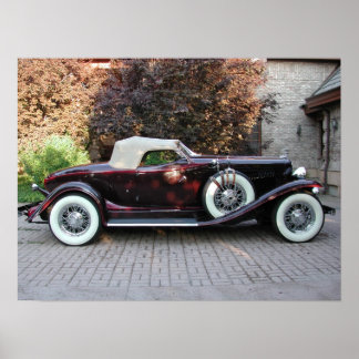 Poster Speedster d'Auburn 1932