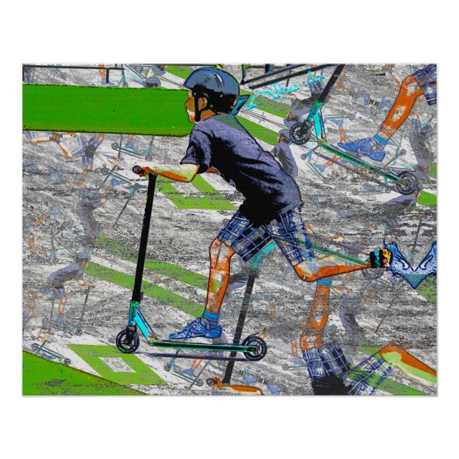 Poster Speedster - Stunt Scooter Rider (Devant)