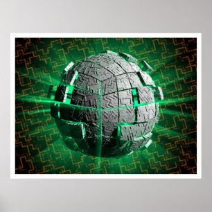 Poster Sphère de technologie