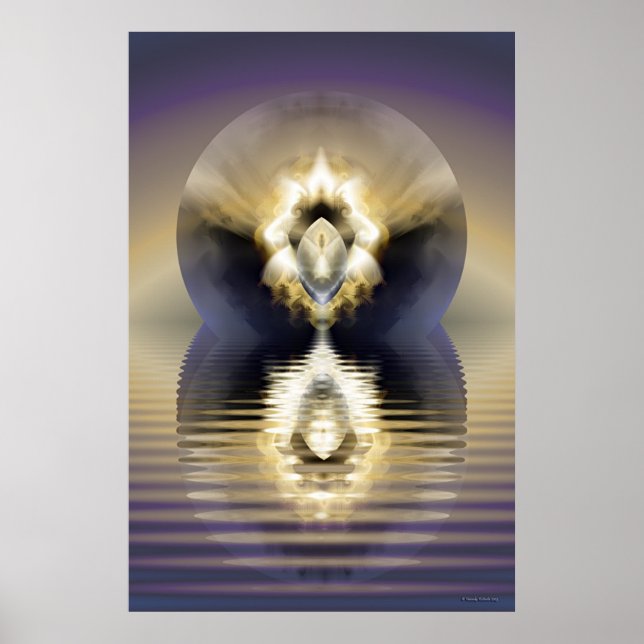 Poster sphère dorée (Devant)