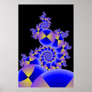 Poster Sphères lumineuses III