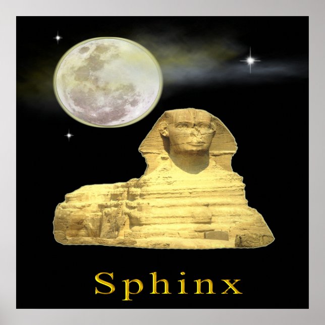 Poster sphinx à l'affiche du soir (Devant)