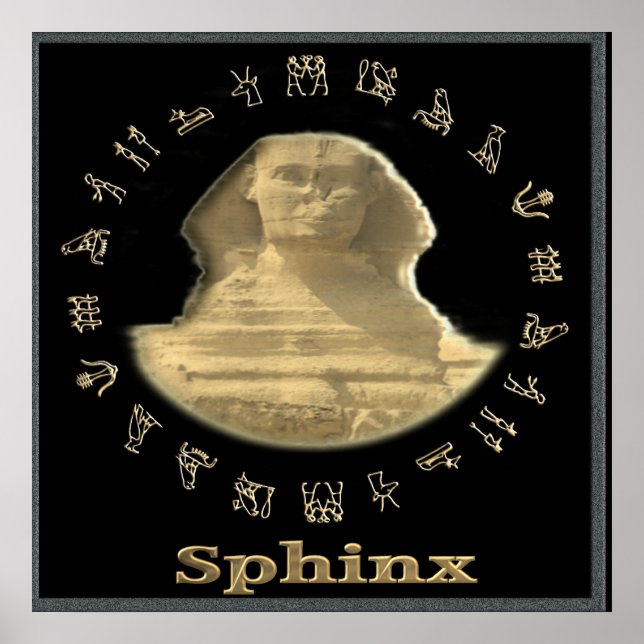 Poster Sphinx égyptien (Devant)
