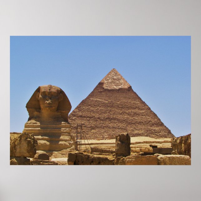 Poster Sphinx Et Pyramide (Devant)