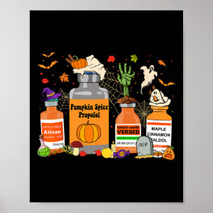 Poster Spice Propofol Ativan Versé Haldol Halloween Nurs