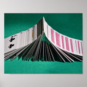 Poster: Spielkarten Poker Domino Poster