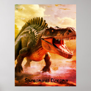 Poster Spinosaurus Dinosaure Chambre Mur Vivant