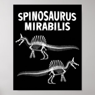 Poster Spinosaurus mirabilis nouveau fossile de dinosaure