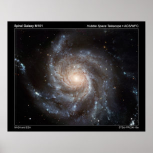 Poster Spiral Galaxy M101