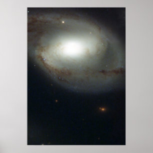Poster Spiral Galaxy NGC 4319 et Quasar Markarian 205