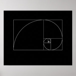 Poster Spirale de Fibonacci