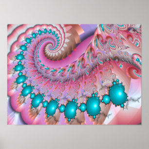 Poster Spirale de Mandelbrot