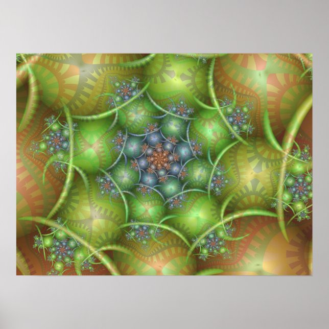 Poster Spirale d'oeuf de Pâques (Devant)