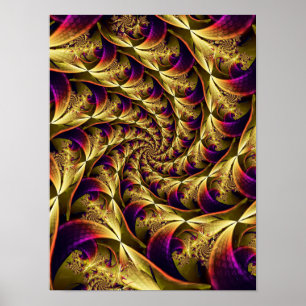 Poster Spirale dorée