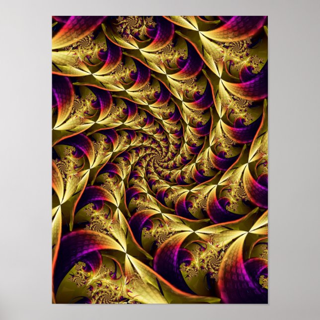 Poster Spirale dorée  (Devant)