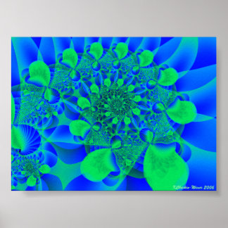 Poster Spirale feuille