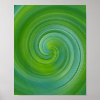 Poster Spirale - Vert