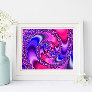 Poster Spirale violette