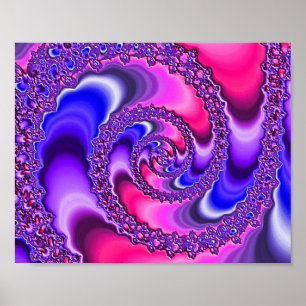Poster Spirale violette