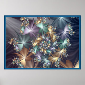 Poster spirales lumineuses de julia