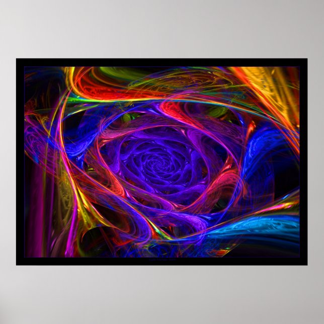 Poster Spirales psychédéliques (Devant)