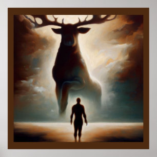 Poster Spirit Animal Caribou 2