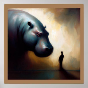 Poster Spirit Animal Hippopotamus 2