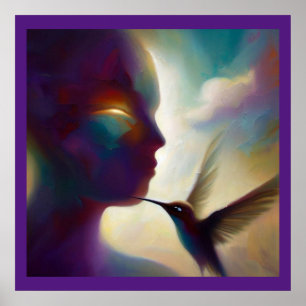 Poster Spirit Animal Hummingbird 1