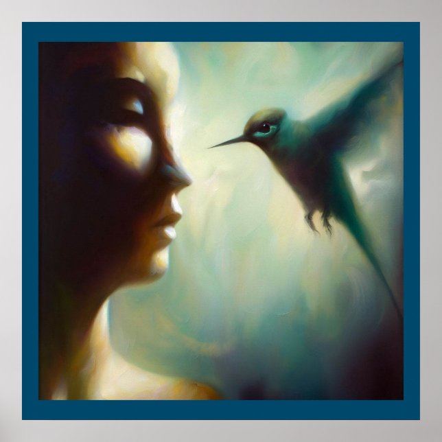 Poster Spirit Animal Hummingbird 4 (Devant)