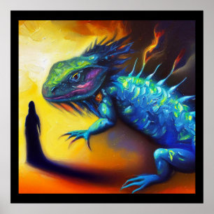 Poster Spirit Animal Lizard 3